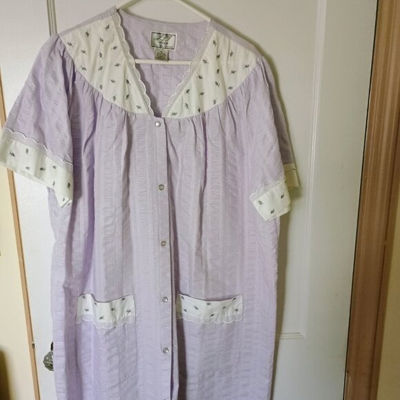 JIT Sleep House Coat/Robe - XL - Lilac - Picture 1 of 4
